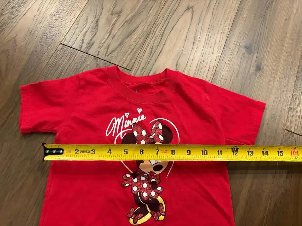 Disney Parks Minnie Mouse Red Graphic Toddler T-Shirt 2T